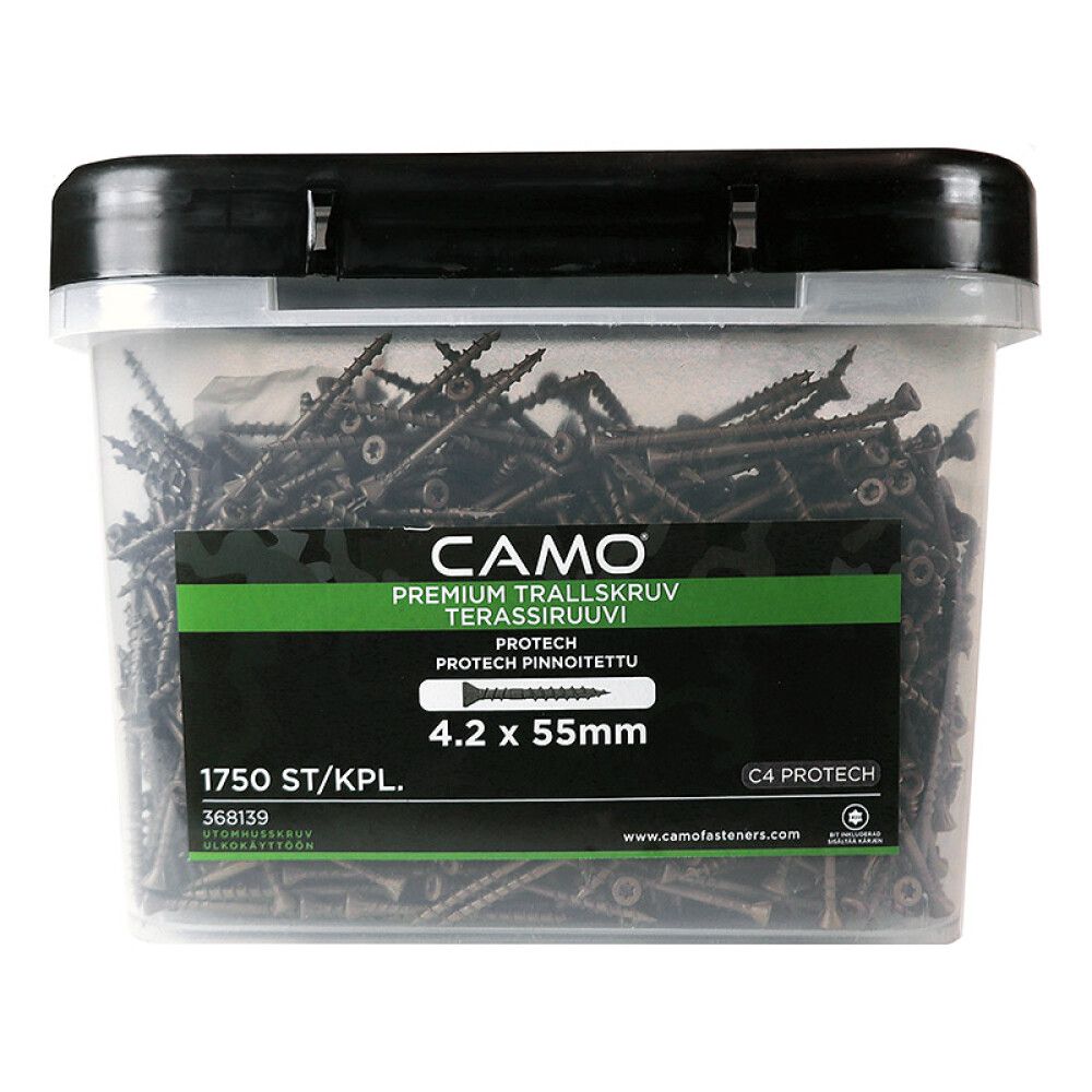 TERRASSESKRUE CAMO 4,2X55MM PREMIUM 1750STK/PK