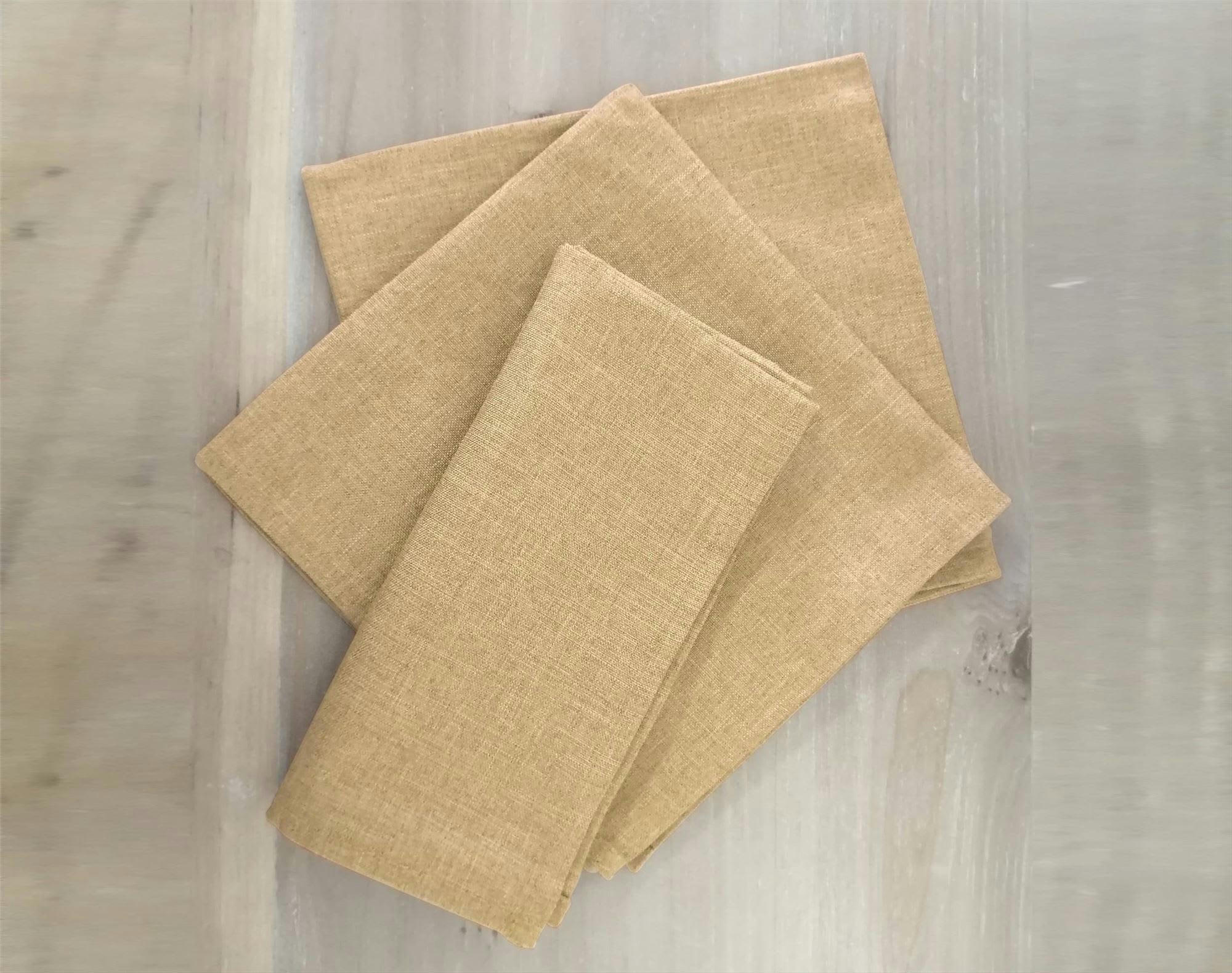 BROMENAP - Nappe 150x250 beige ficelle en polyester