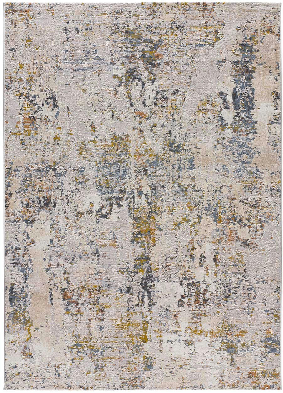 SPRINGS - Tapis abstrait de style vintage multicolore, 77X150 cm