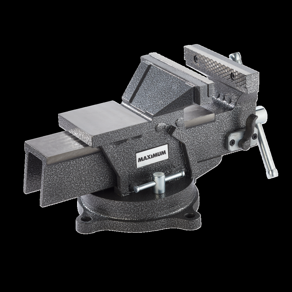 Maximum Utility Bench Vise with 360 Degree Swivel Base, Anvil and Quick Release Mechanim