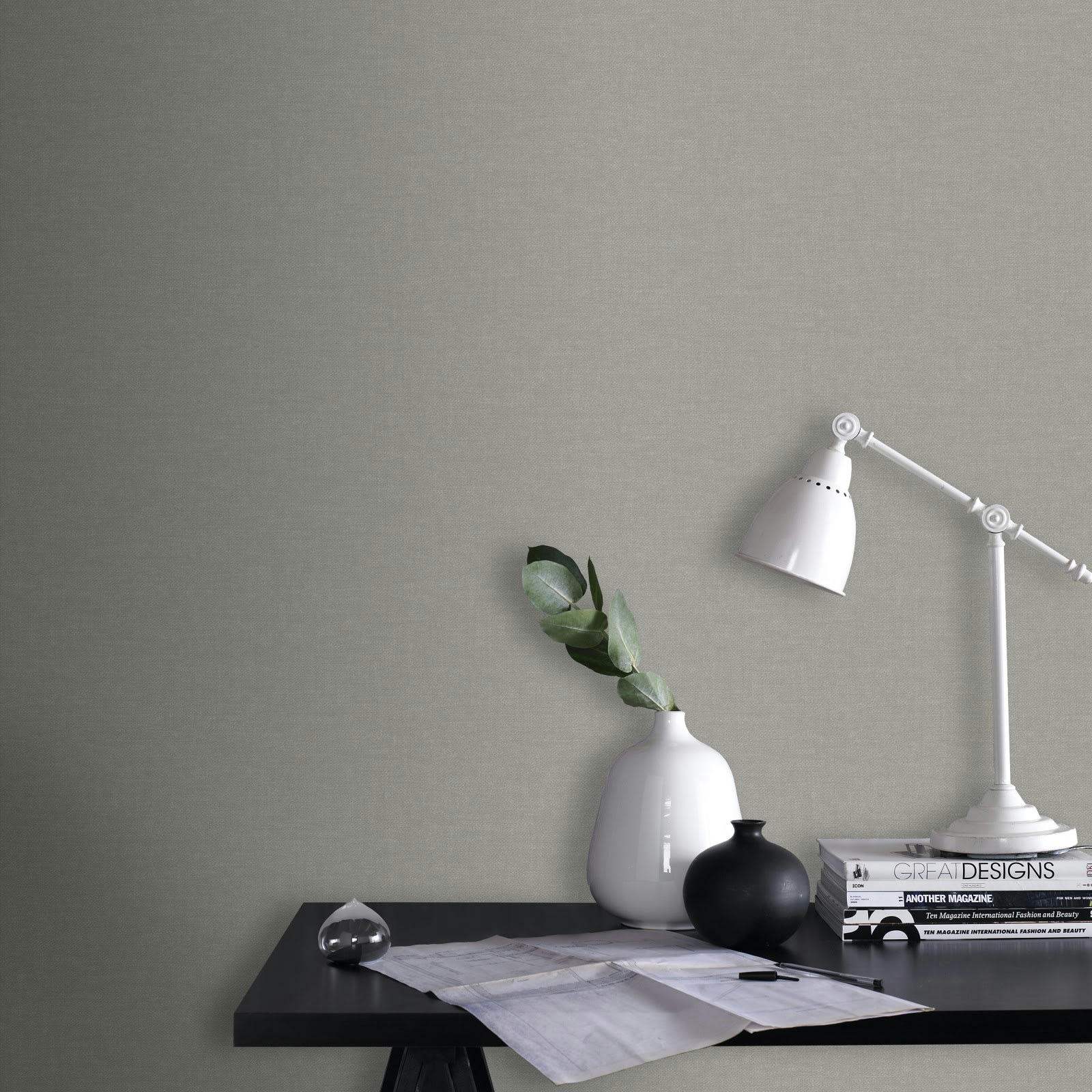 - papier peint uni texture  beige 1005x52cm