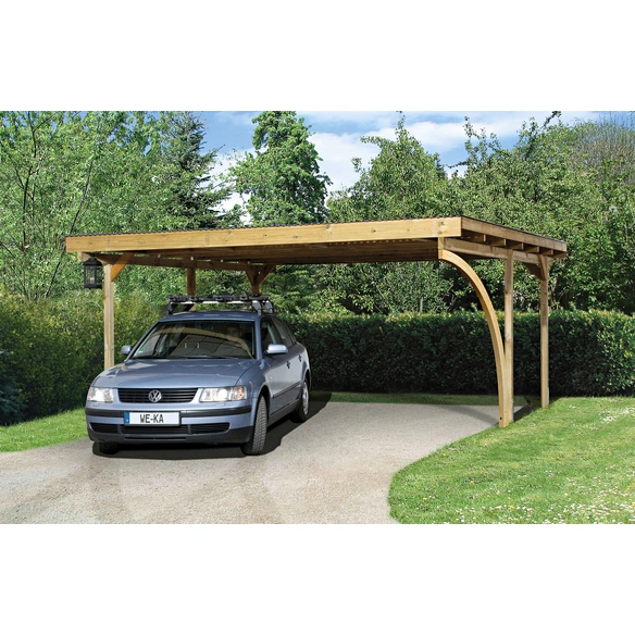 Carport, BxT: 450 x 500 cm, Firsthöhe: 247 cm, kesseldruckimprägniert