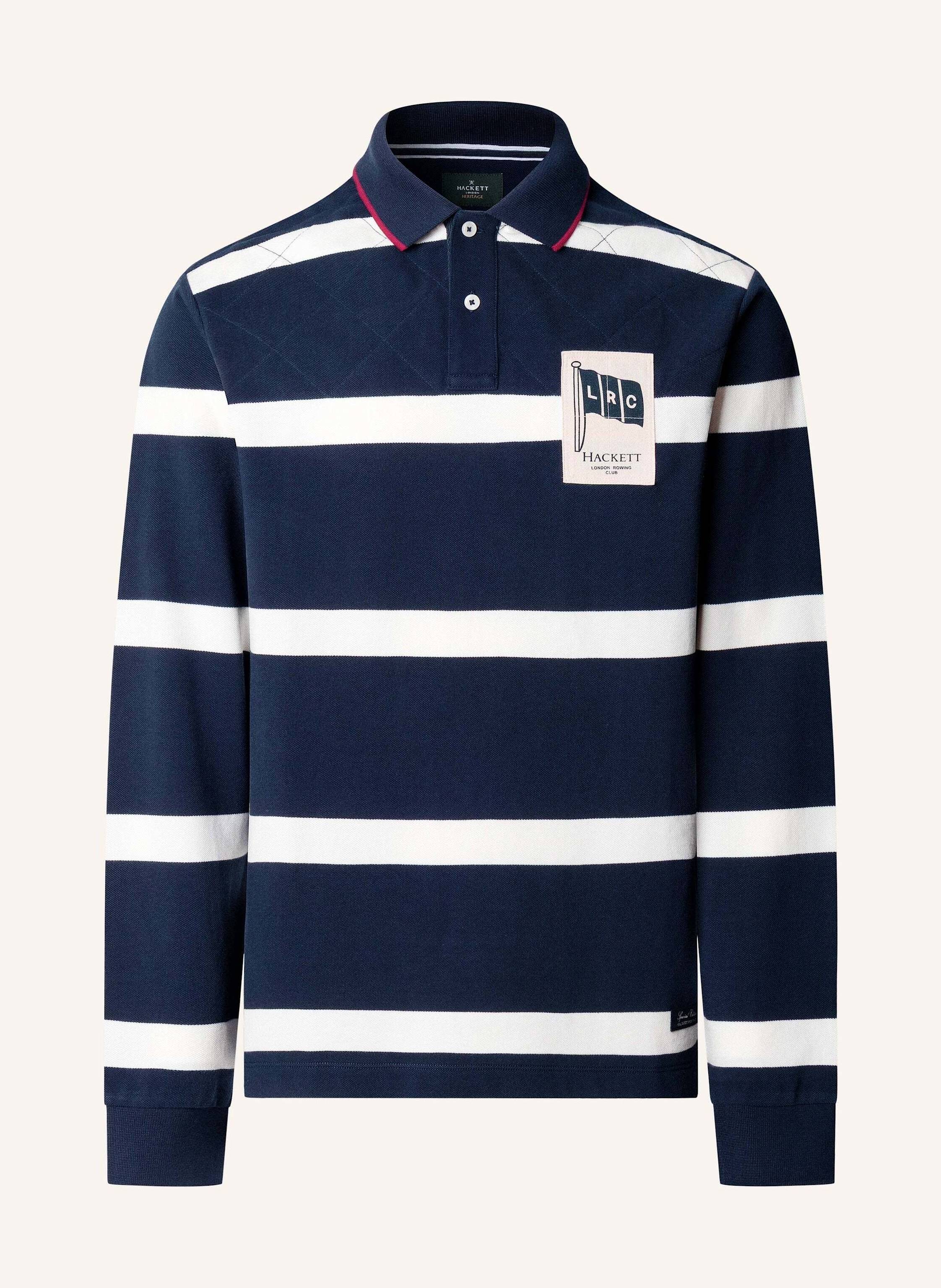 HACKETT LONDON Poloshirt HERITAGE LRC STR PL LS