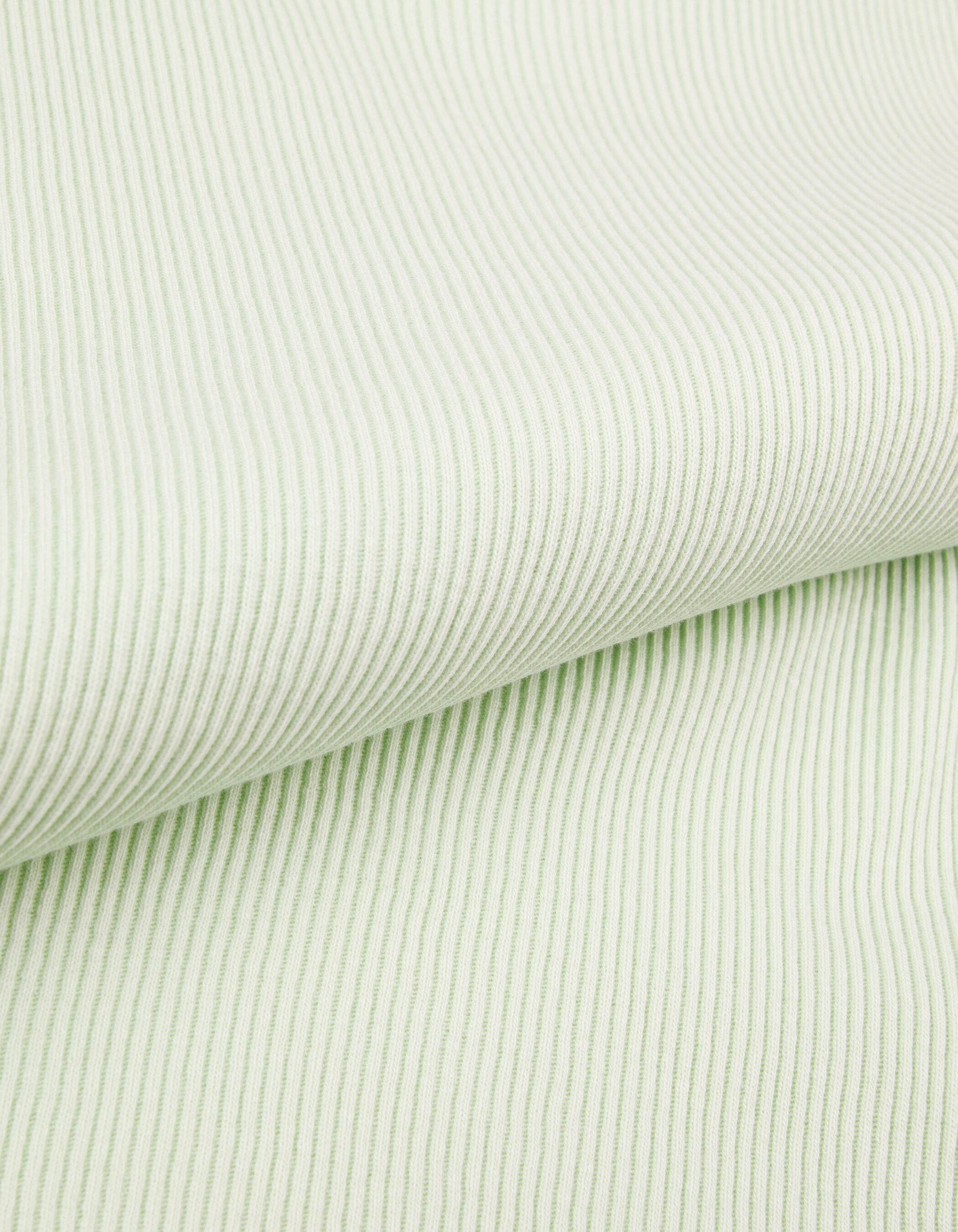 Débardeur vert côtelé broderie chevrons Femme