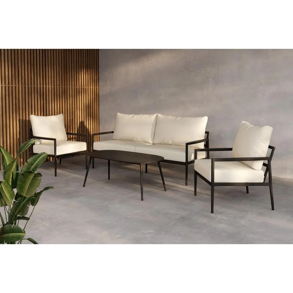 Svea - Kiara loungeset - zwart/beige