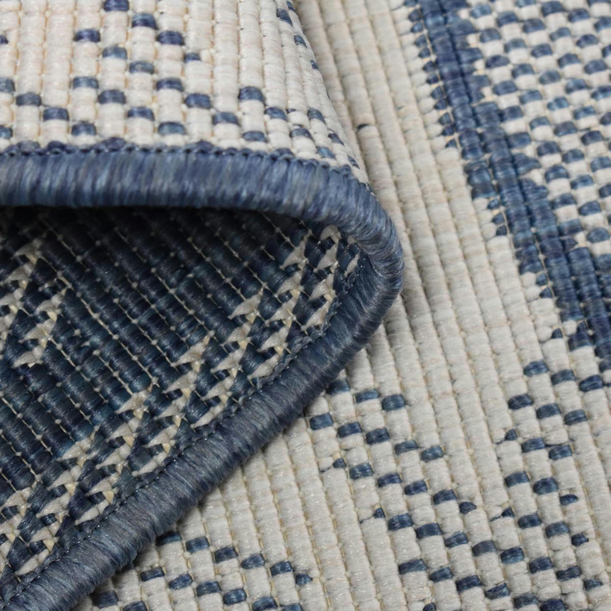 BLUSAFE REVERSIBLE - Tapis extérieur bleu 160x230