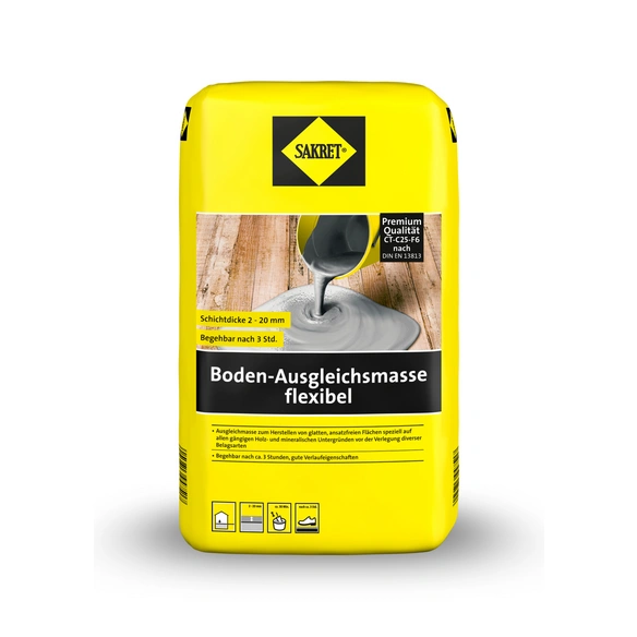 Boden-Ausgleichsmasse flexibel grau