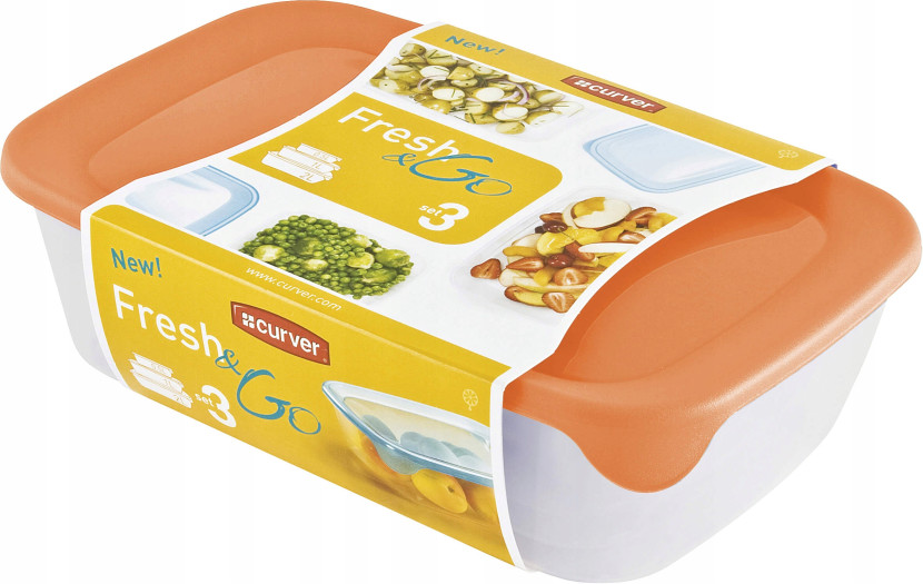 Curver Pojemnik Na Żywność Pudełko Na Lunch 3szt
