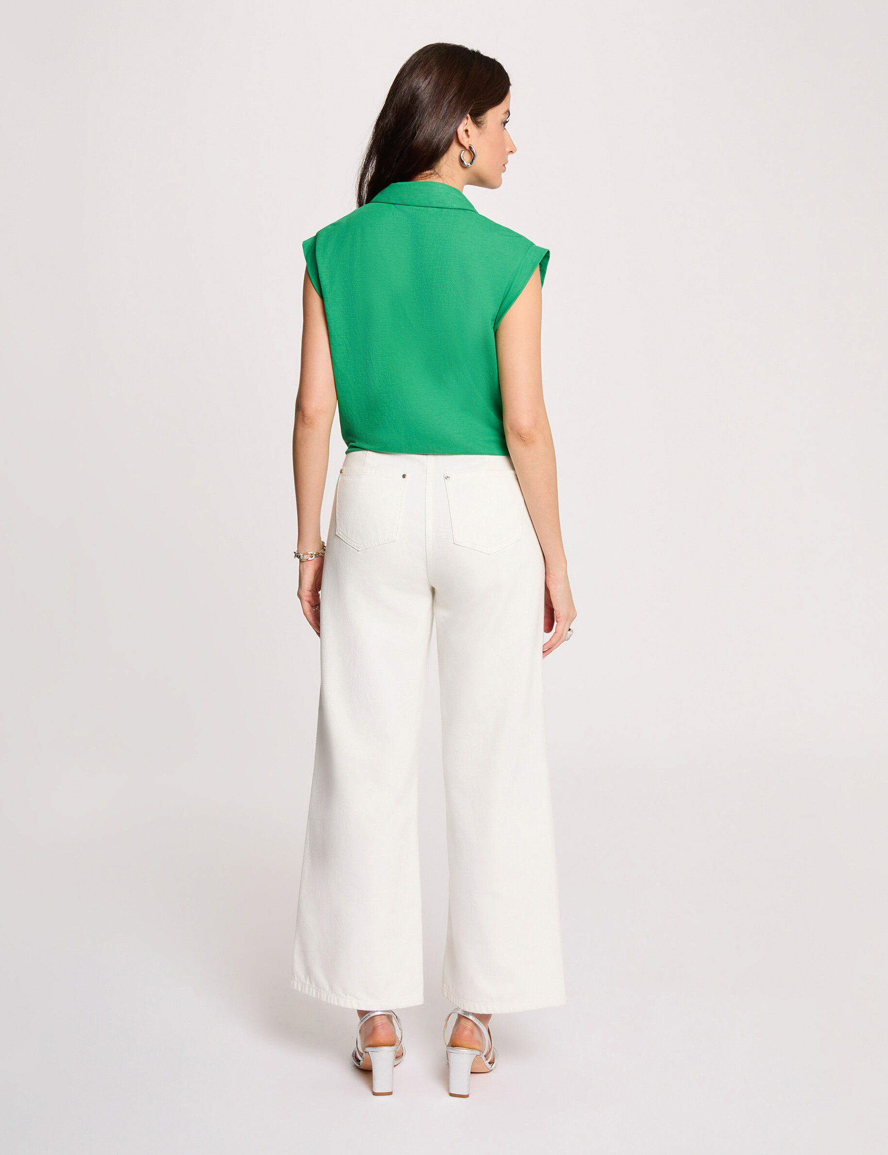 Sleeveless Blouse Meadow Green Women