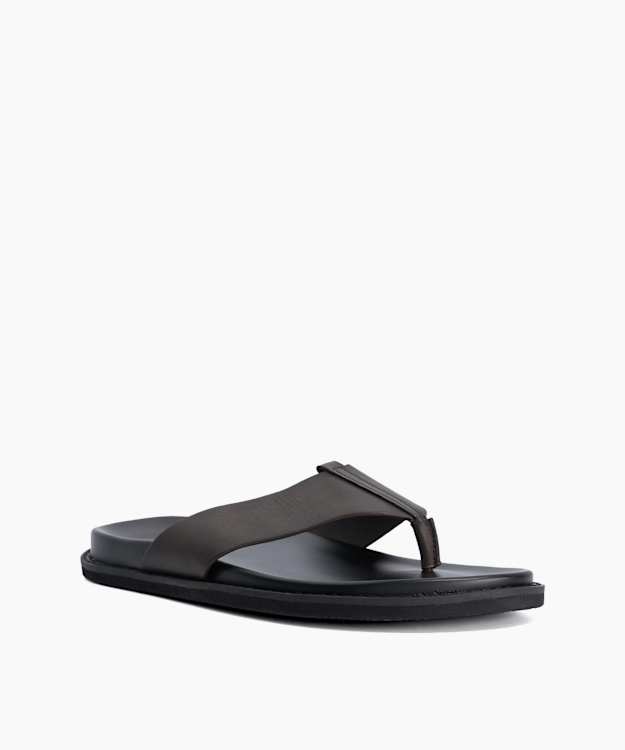 Irvin Brown - Leather Toe Post Sandals