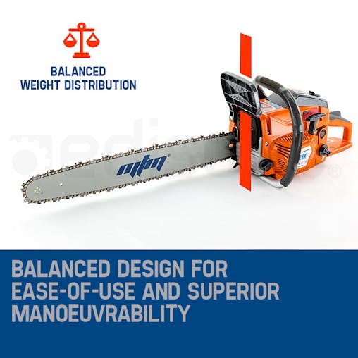 NNEMB Petrol Commercial Chainsaw 22 Bar Chain Saw E-Start Tree Pruning Top Handle