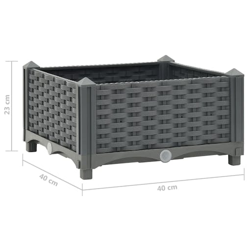 NNEVL Raised Bed 40x40x23 cm Polypropylene