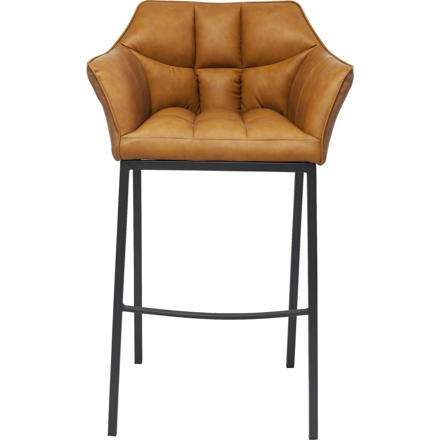 THINKTANK - Tabouret de bar marron et acier