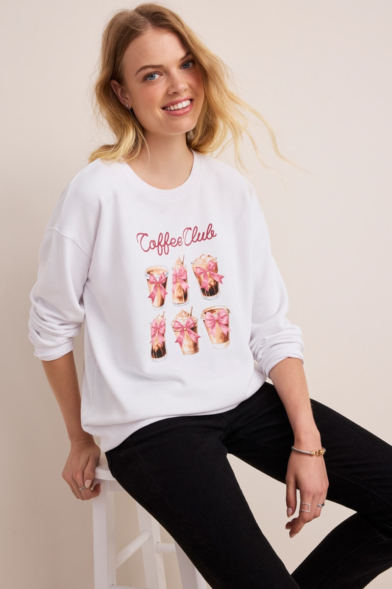 Coffee Club Graphic Sweatshirt