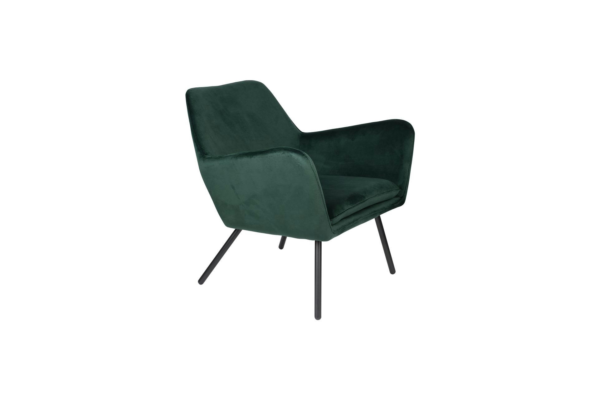 DION - Fauteuil en velours vert