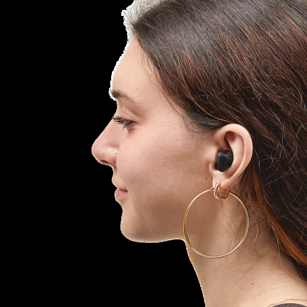 Bluehive Bluepods True Wireless Earbuds with 22 Hour Battery Life & Fast Charging, Black