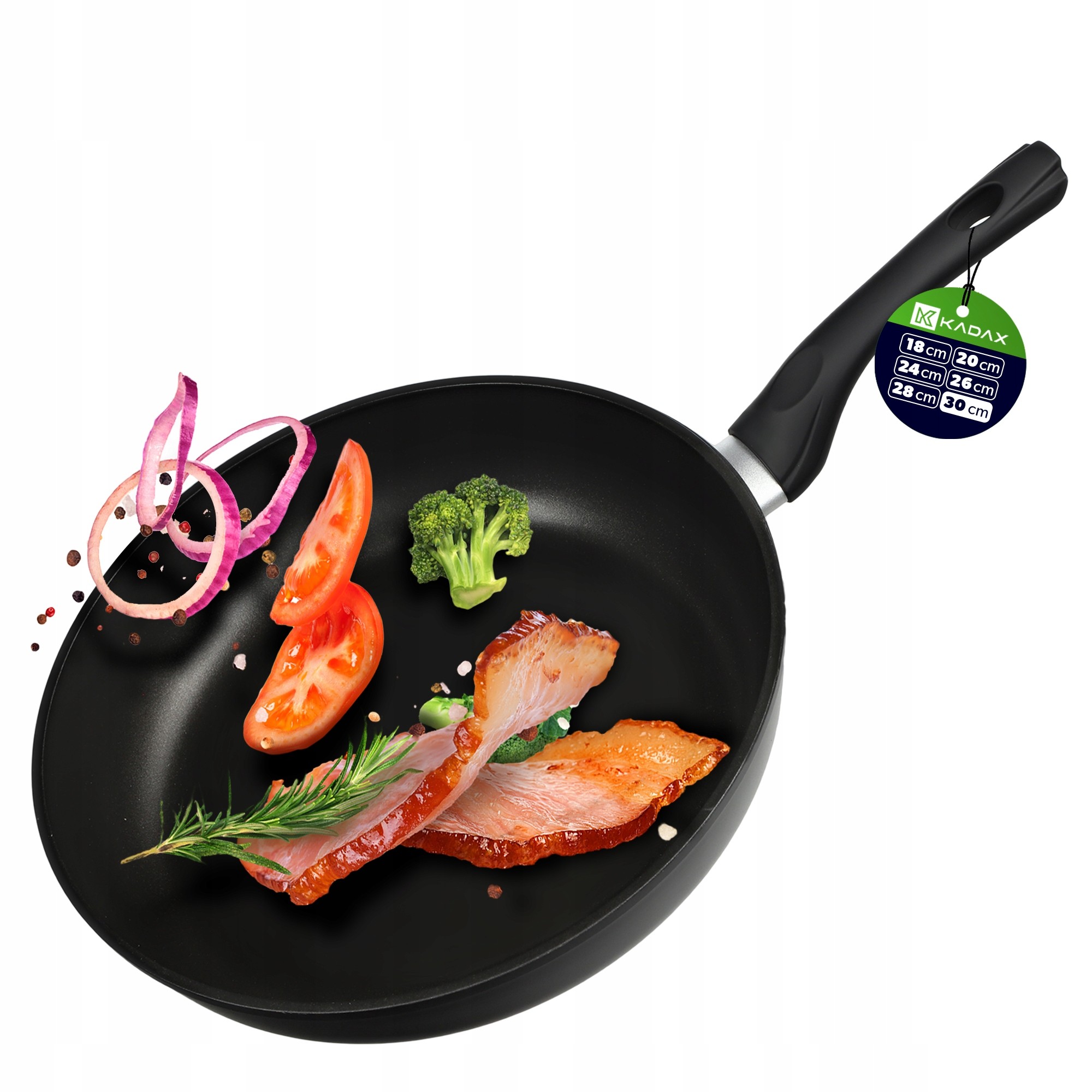 Patelnia 30 cm Do Smażenia Indukcja Gaz Non-Stick