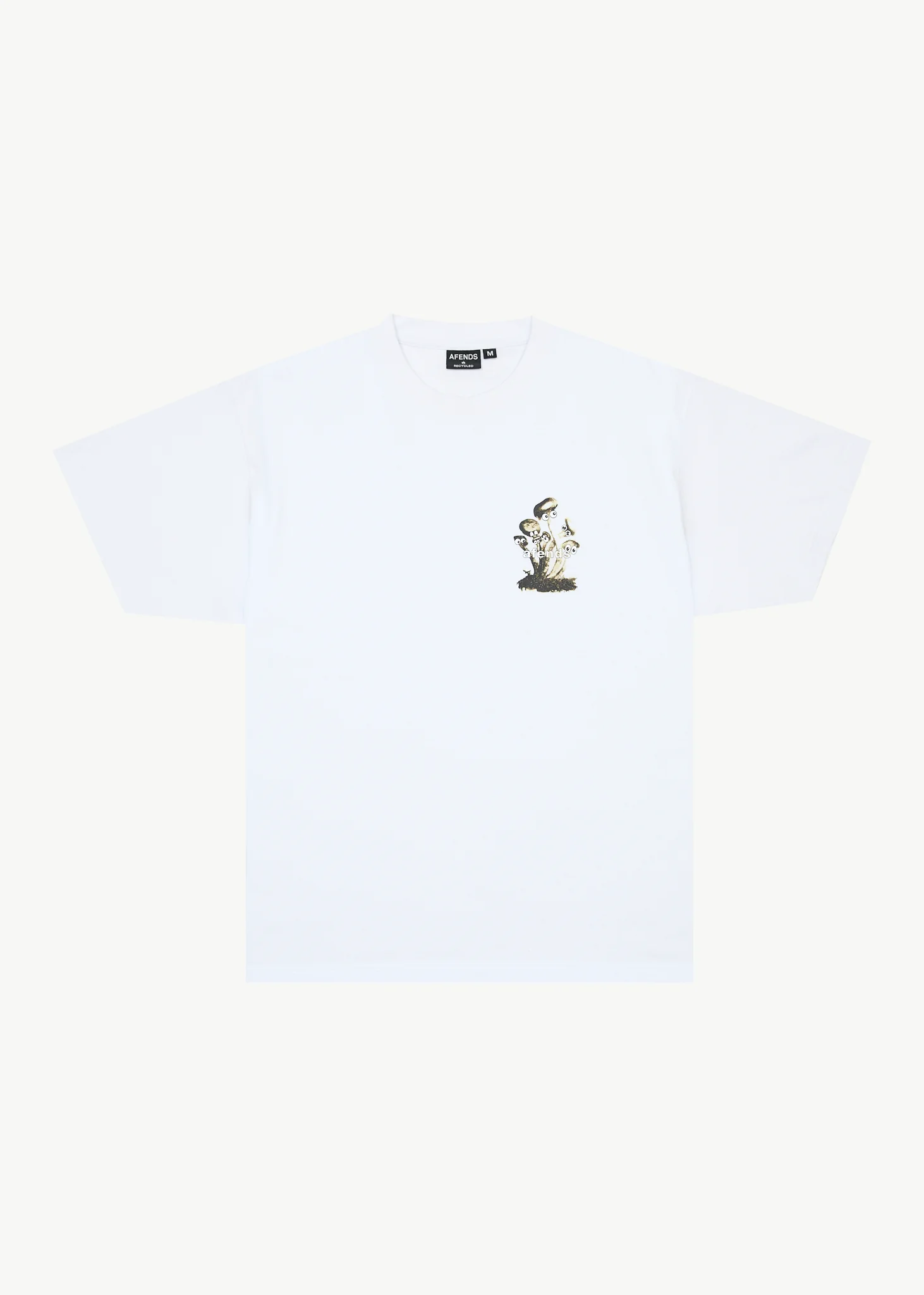 AFENDS Mens We Are Fam - Heavyweight Boxy Tee - White
