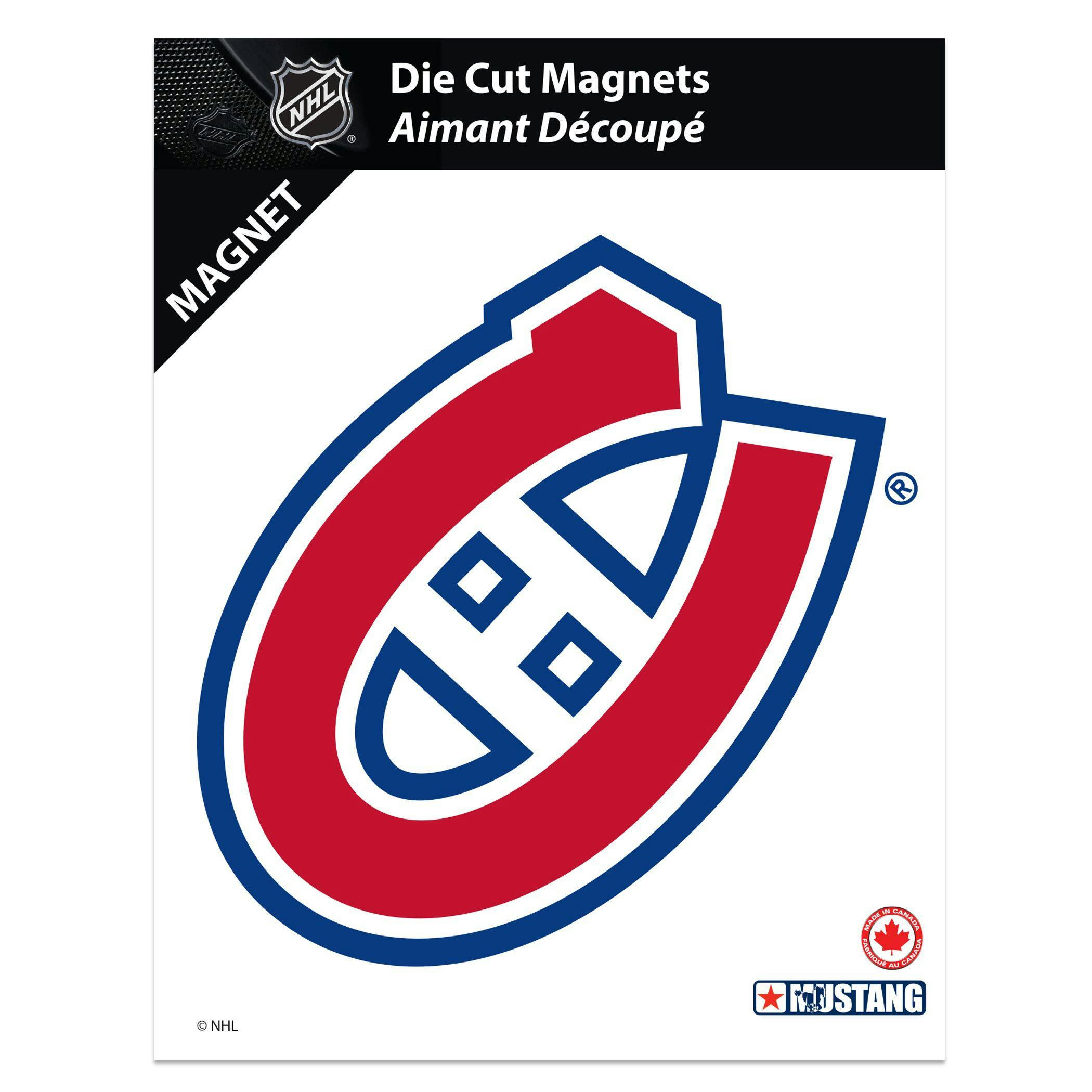 NHL Montreal Canadiens Hockey Team Crest Magnet, 8-in