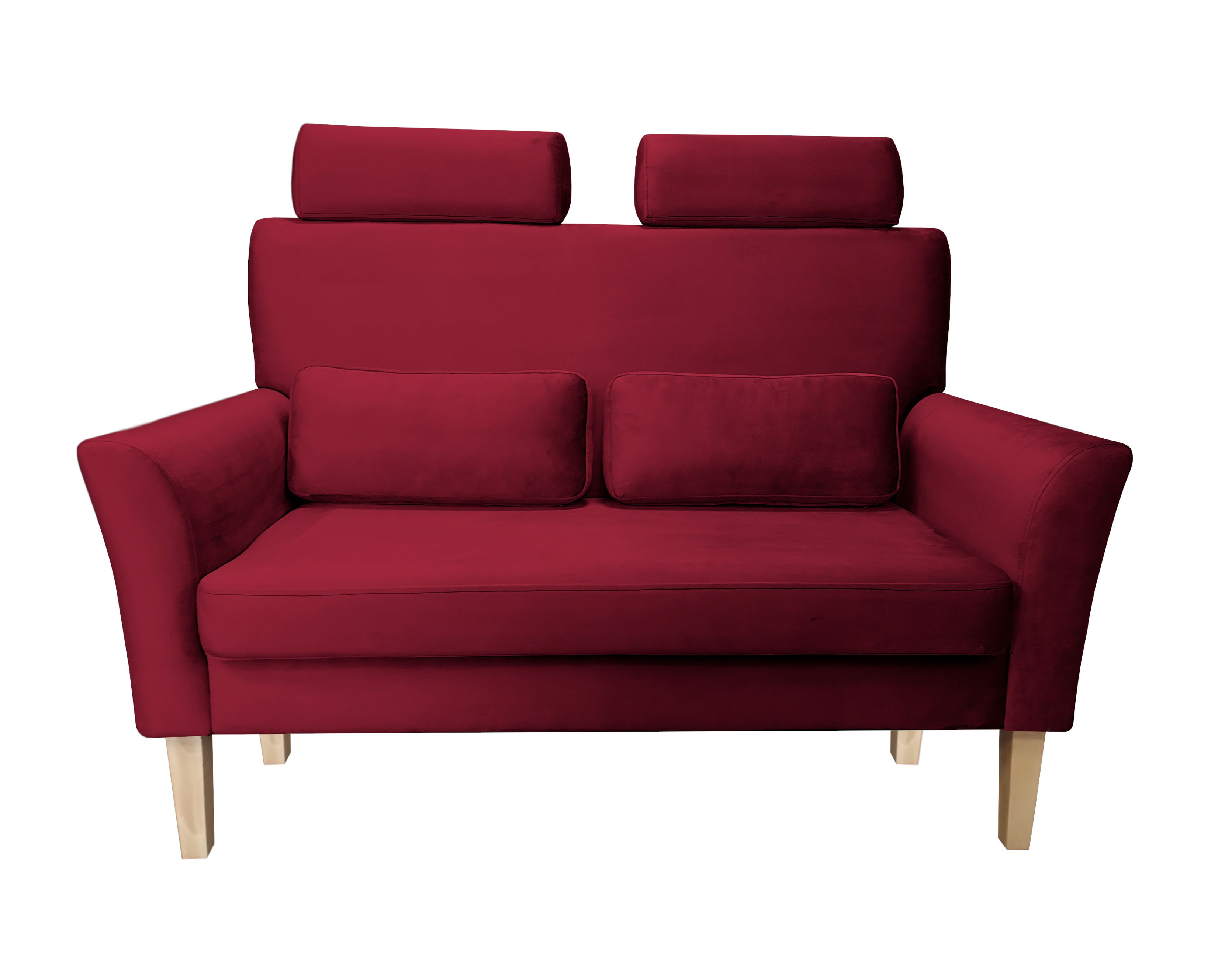 Sofa DENVER tkanina Welur noga drewniana