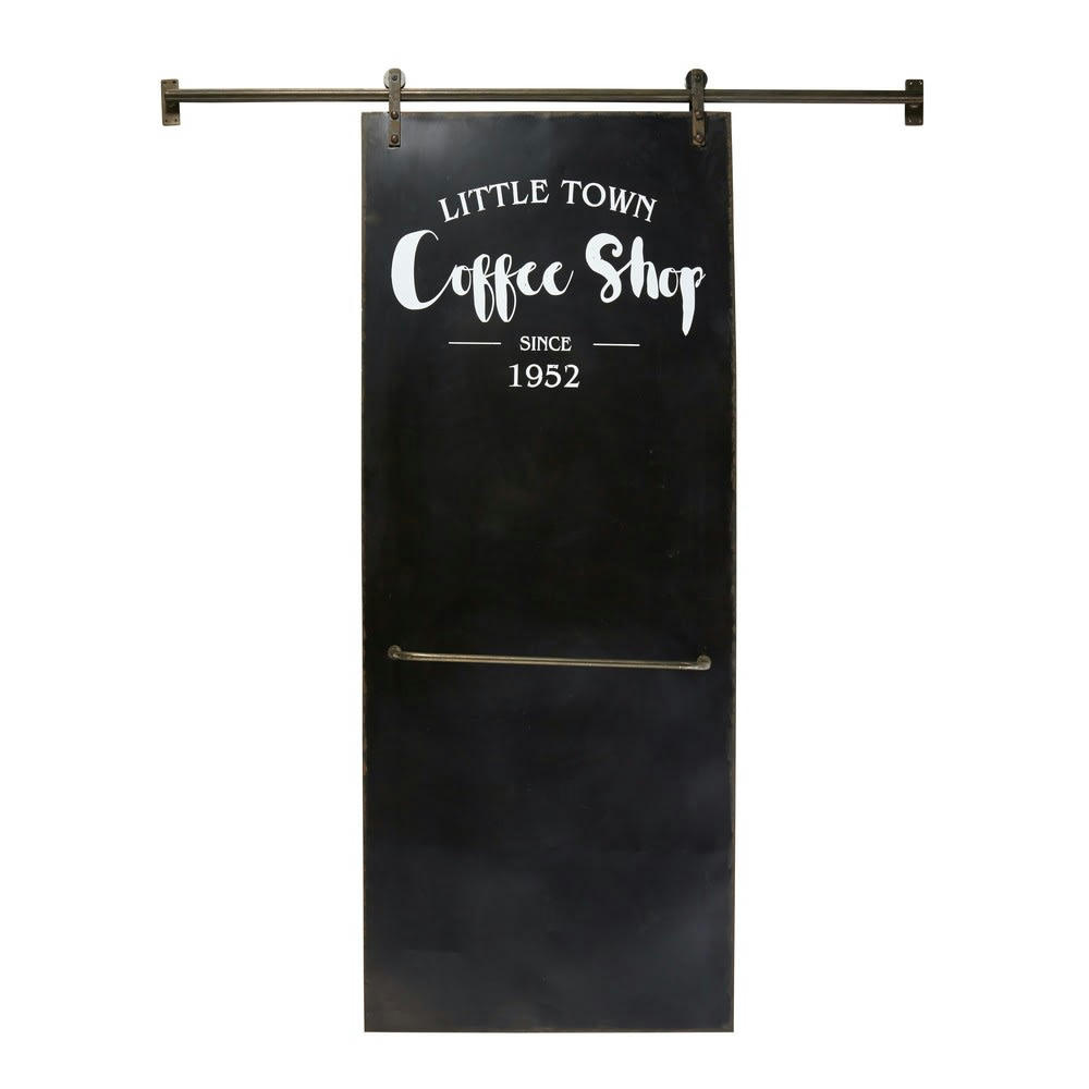 Coffee Shop - Tableau ardoise coulissant 6 aimants 168x210