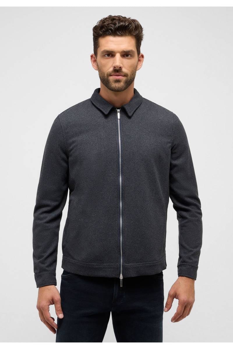 ETERNA 1863 Modern Fit Hemdjacke silber, Einfarbig