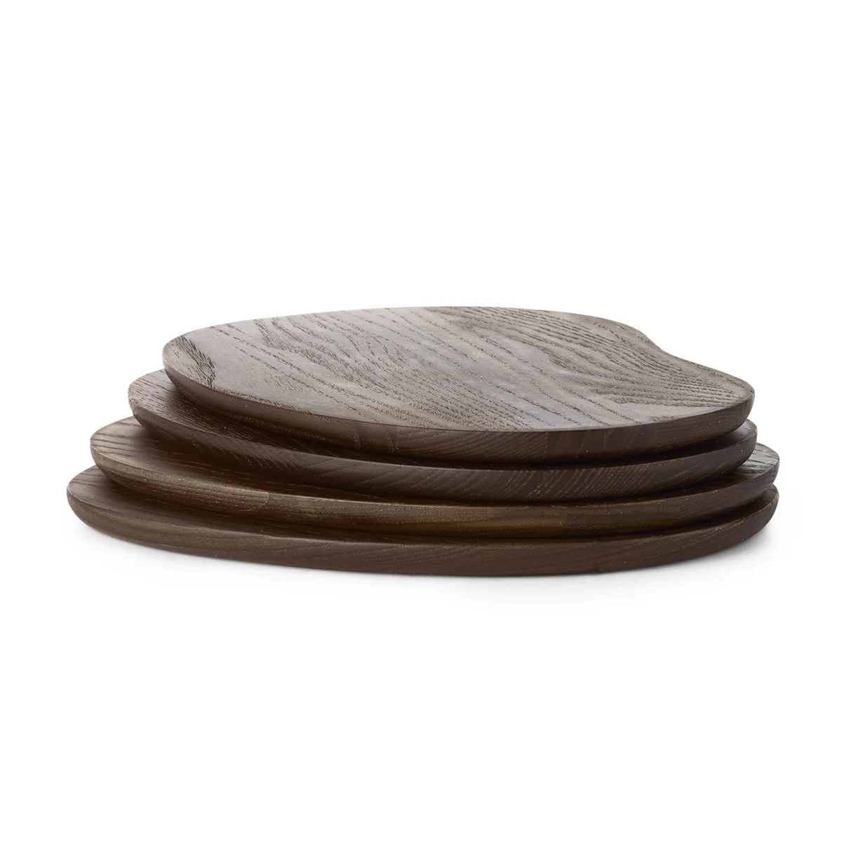 Ferm Living - Cairn Butter Boards, dunkelbraun (4er-Set)