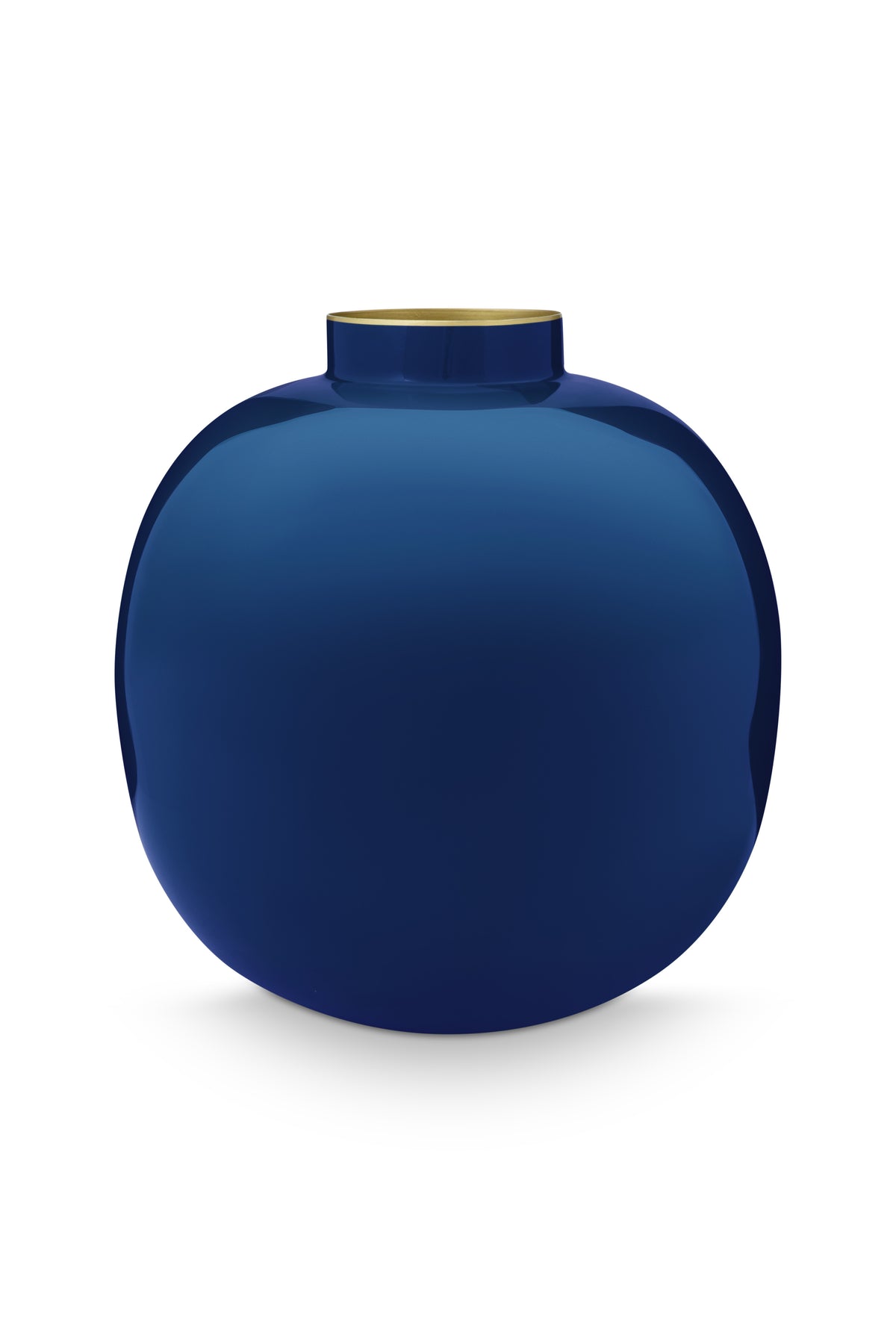 Pip Studio Metalen Vaas voor Bloemen - Bloemenvaas - Woondecoratie - Blauw - 23cm