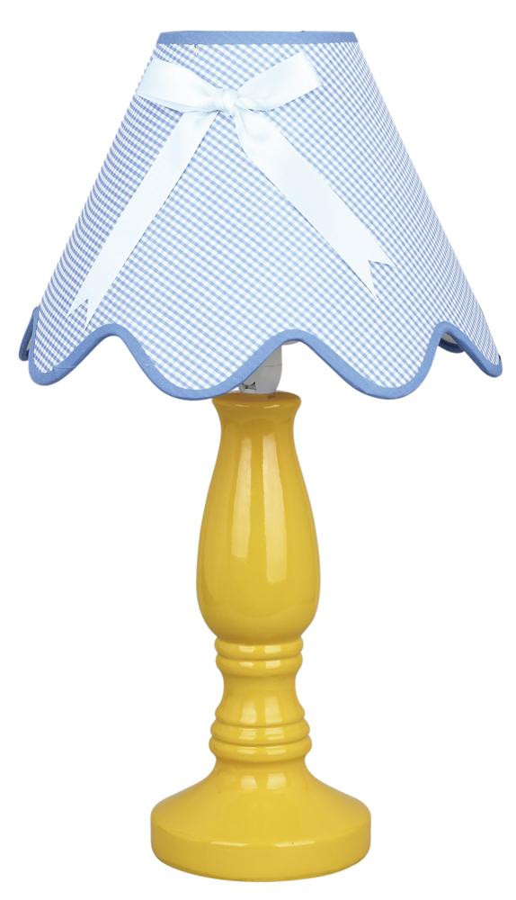 Lampa gabinetowa LOLA 1x40w e14 żółto niebieska
