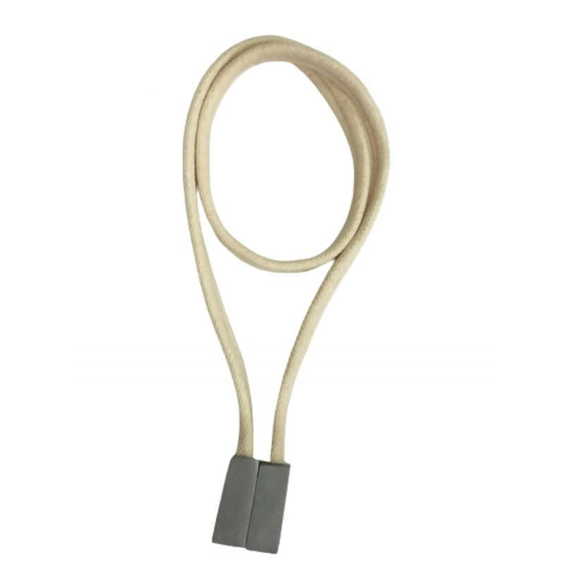 JONQUERA - - Embrasse rideaux textile aimantée sans perçages - Creme