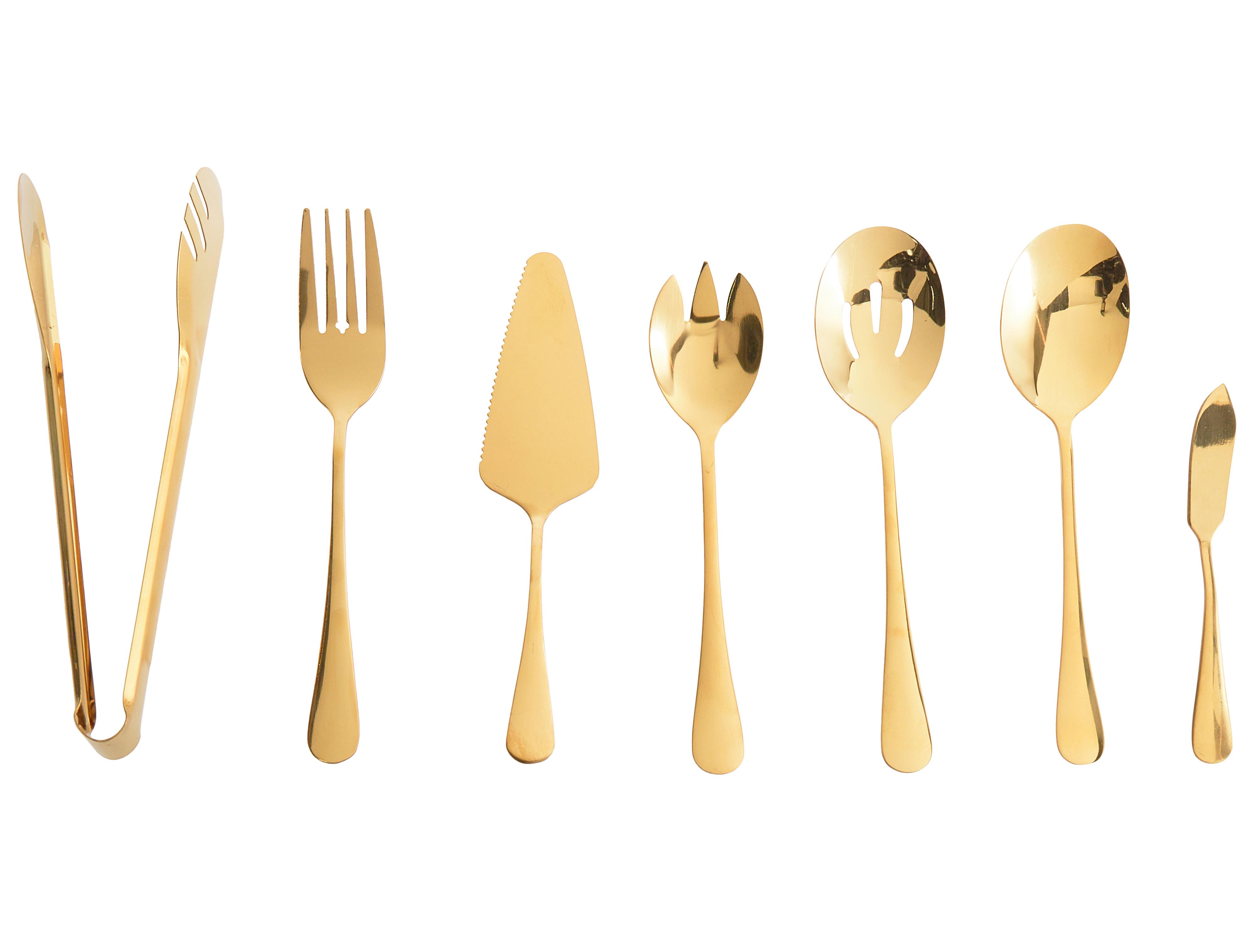 7 Piece Kitchen Utensil Set ZITI Gold