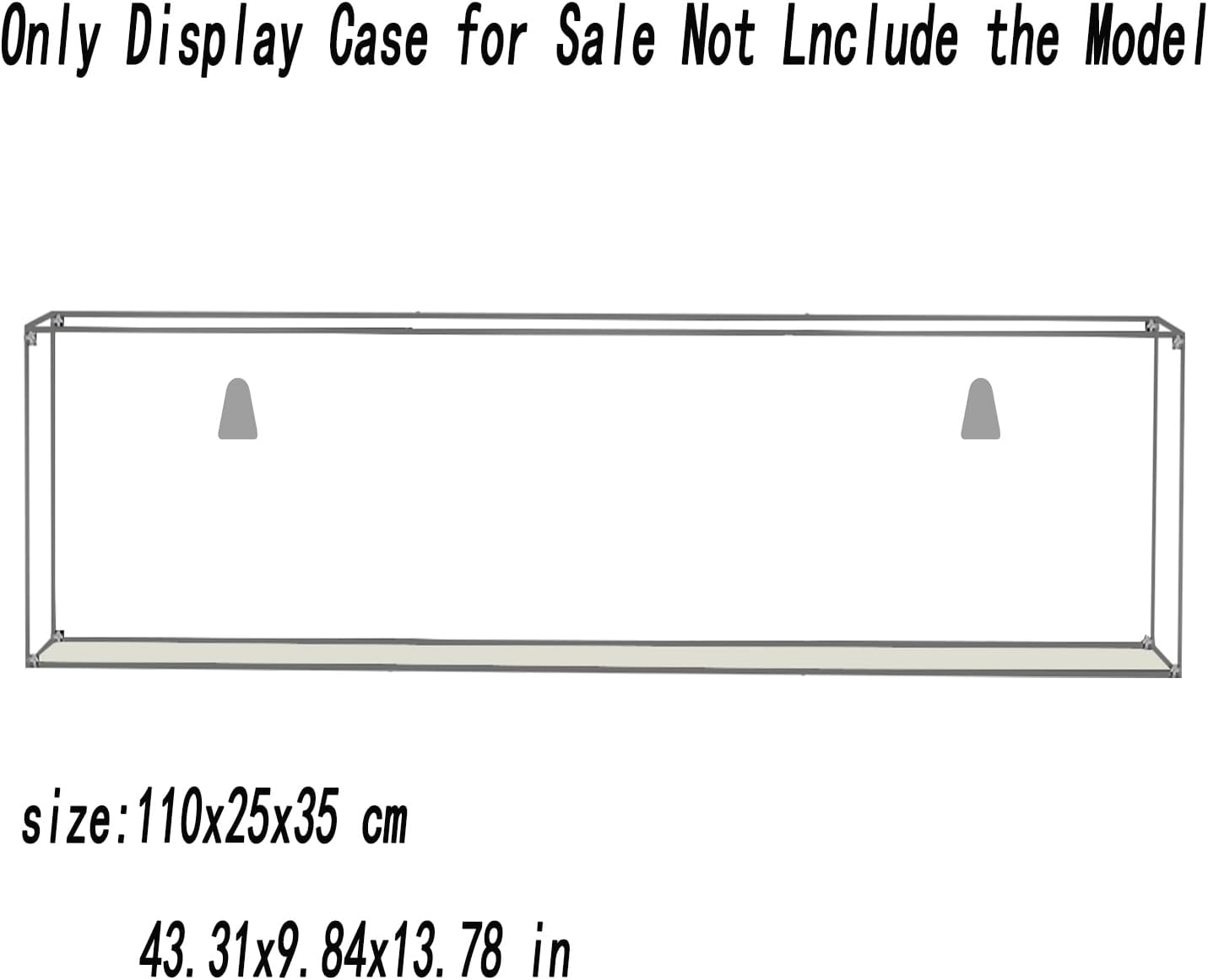 Acrylic Display Case for Lego 76968 Dinosaur Fossils: Tyrannosaurus rex 75978 Can Be Installed on The Wall Photo Frame 43.31Lx9.84Wx13.78H inch(110x25x35 cm)(NOT Included The Model)