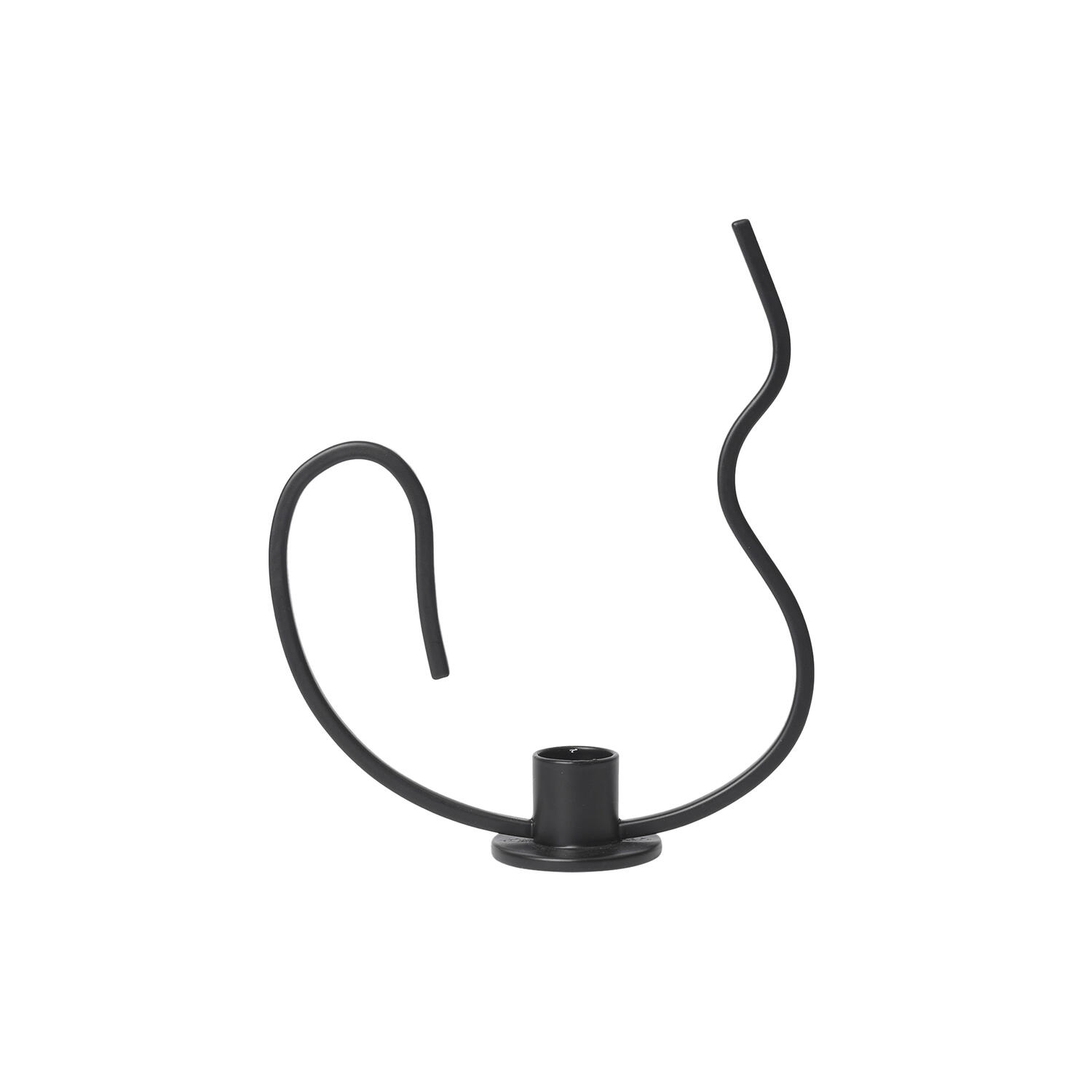 Valse Lysestage Lav, black