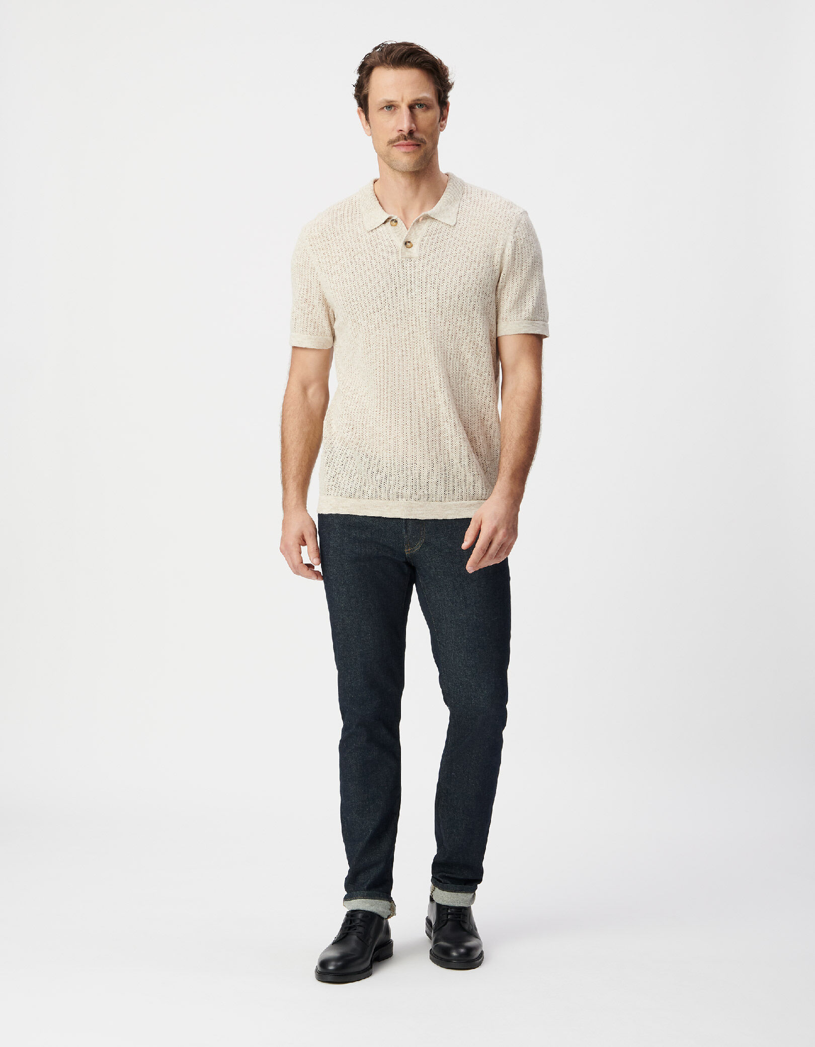 Jean SLIM bleu foncé brut POWER STRETCH Homme