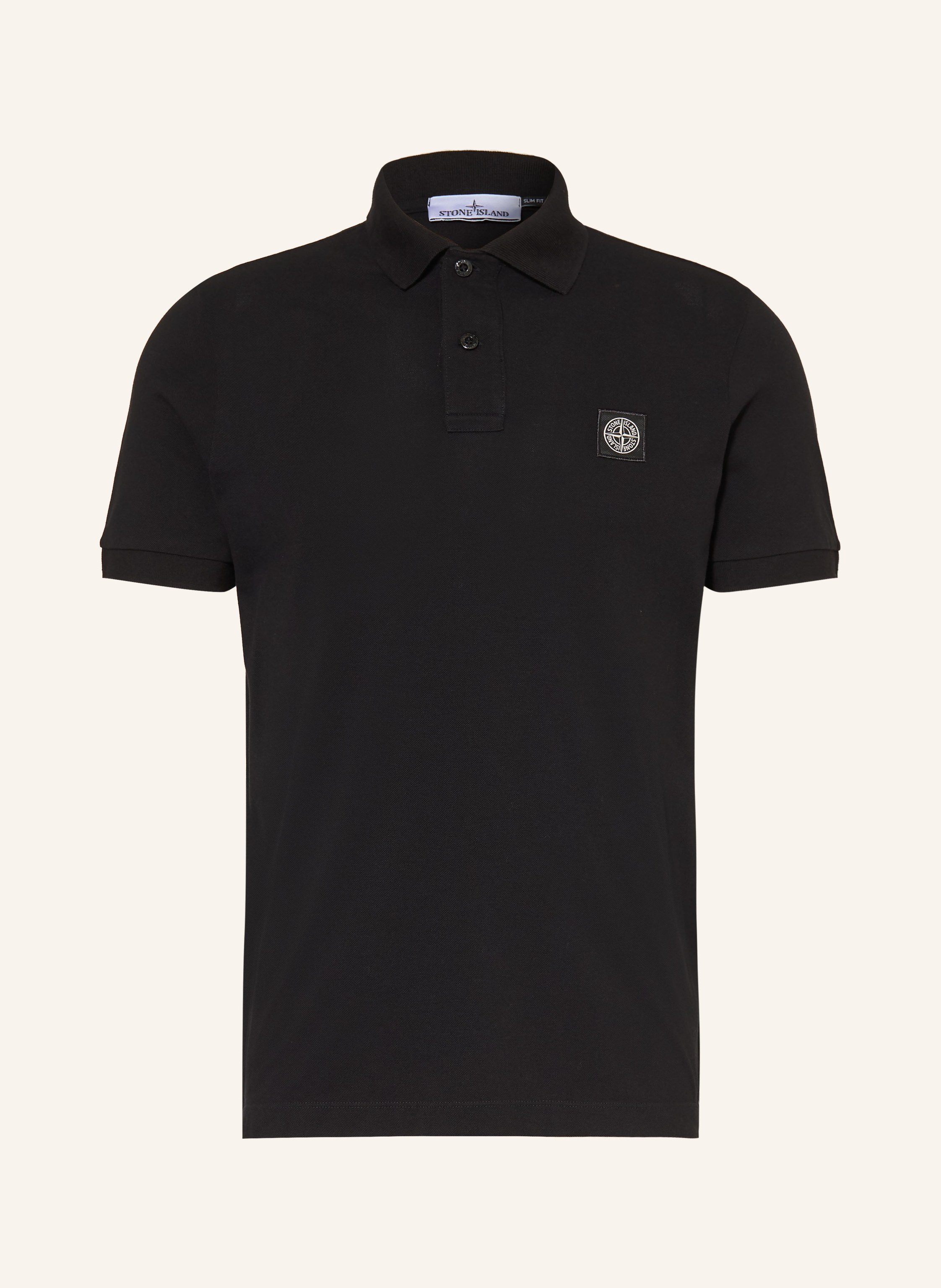 STONE ISLAND Piqué-Poloshirt Slim Fit