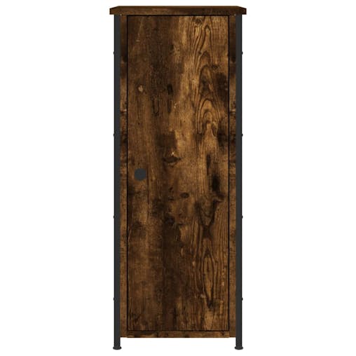 NNEVL Bedside Cabinets 2 pcs Smoked Oak 32x42x80 cm Engineered Wood