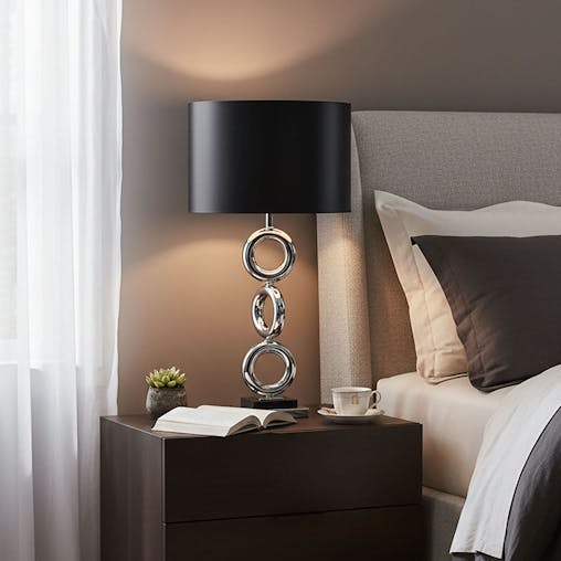 SOGA Simple Industrial Style Table Lamp Metal Base Desk Lamp