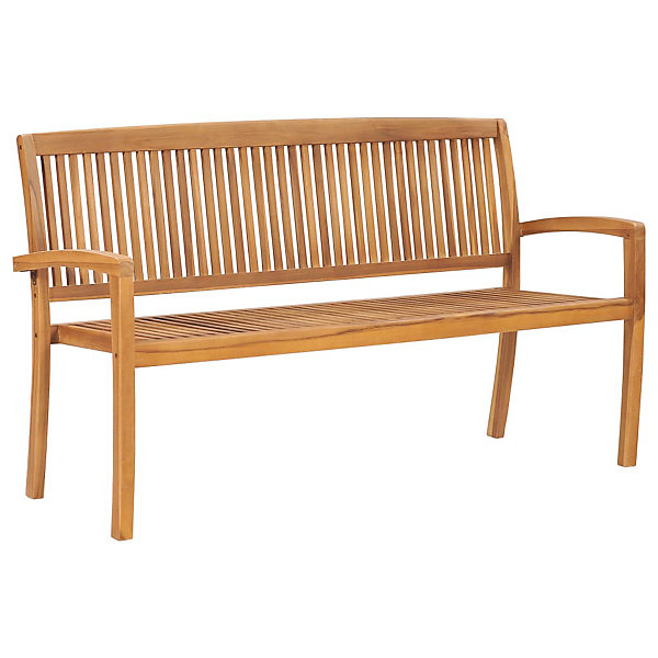 Banc de jardin meuble de patio bois Helloshop26