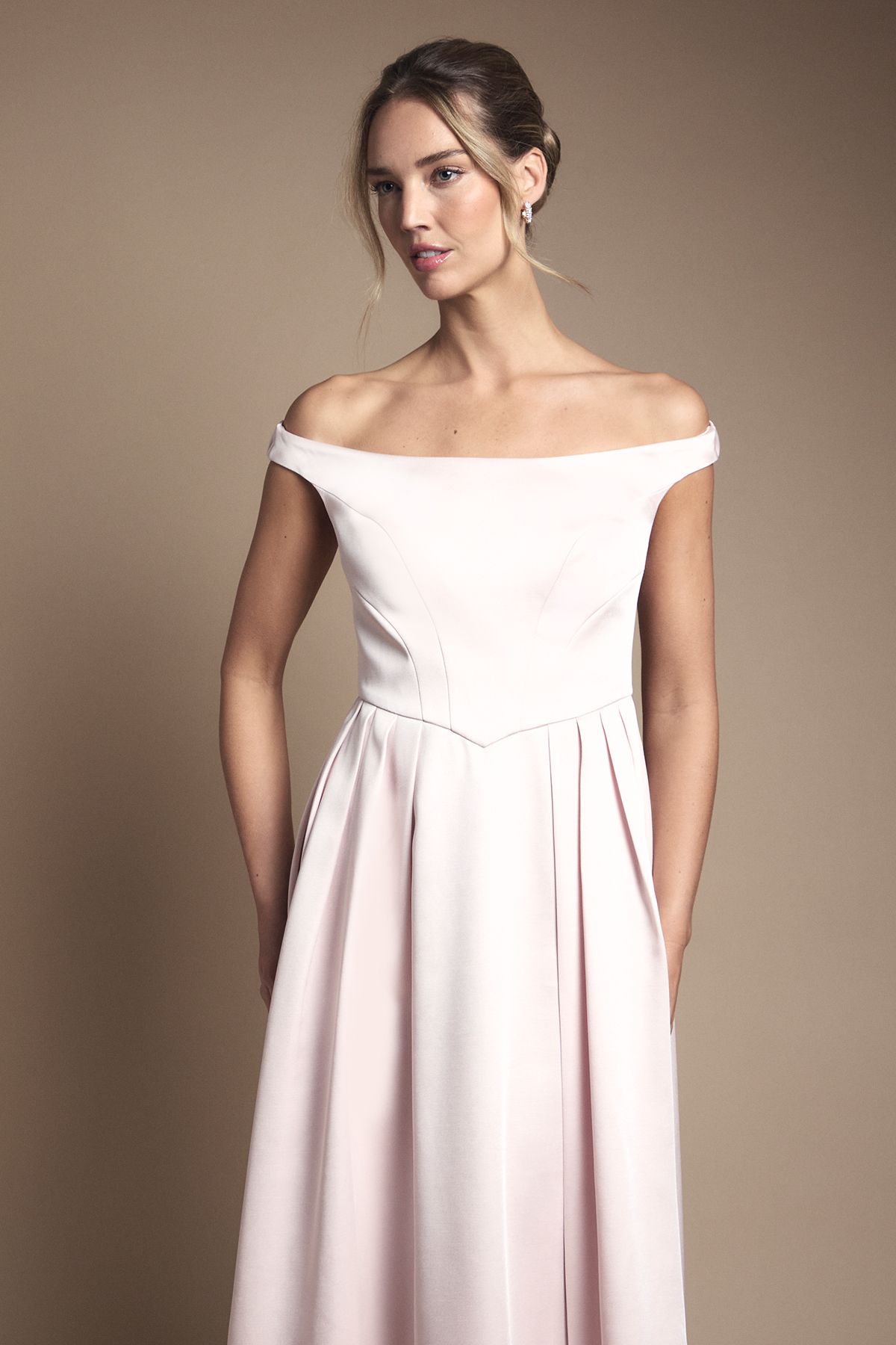 Coast Bandeau Double Layer Skirt Maxi Bridesmaid Dress