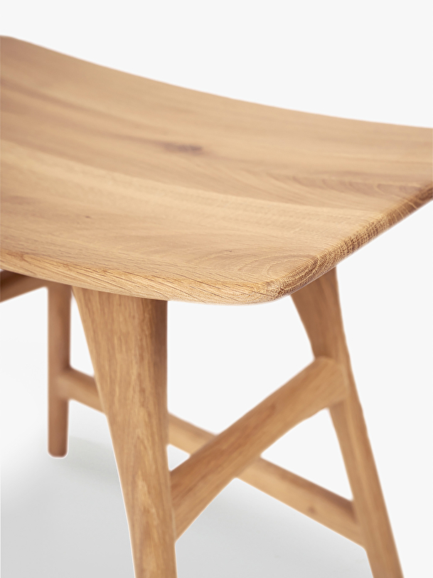 Tabouret osso grain and green - ethnicraft naturel