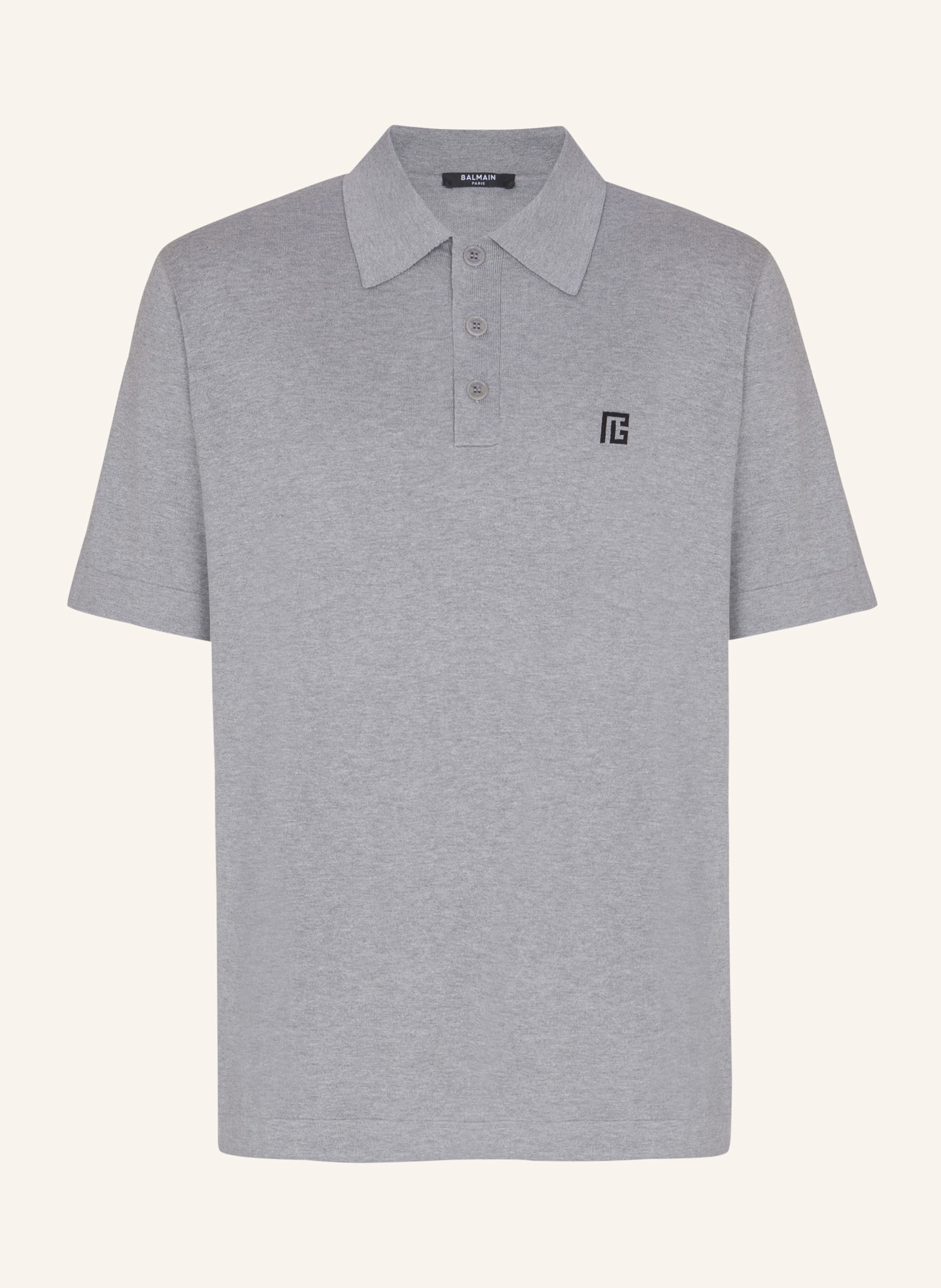 BALMAIN Besticktes Poloshirt aus Baumwolle