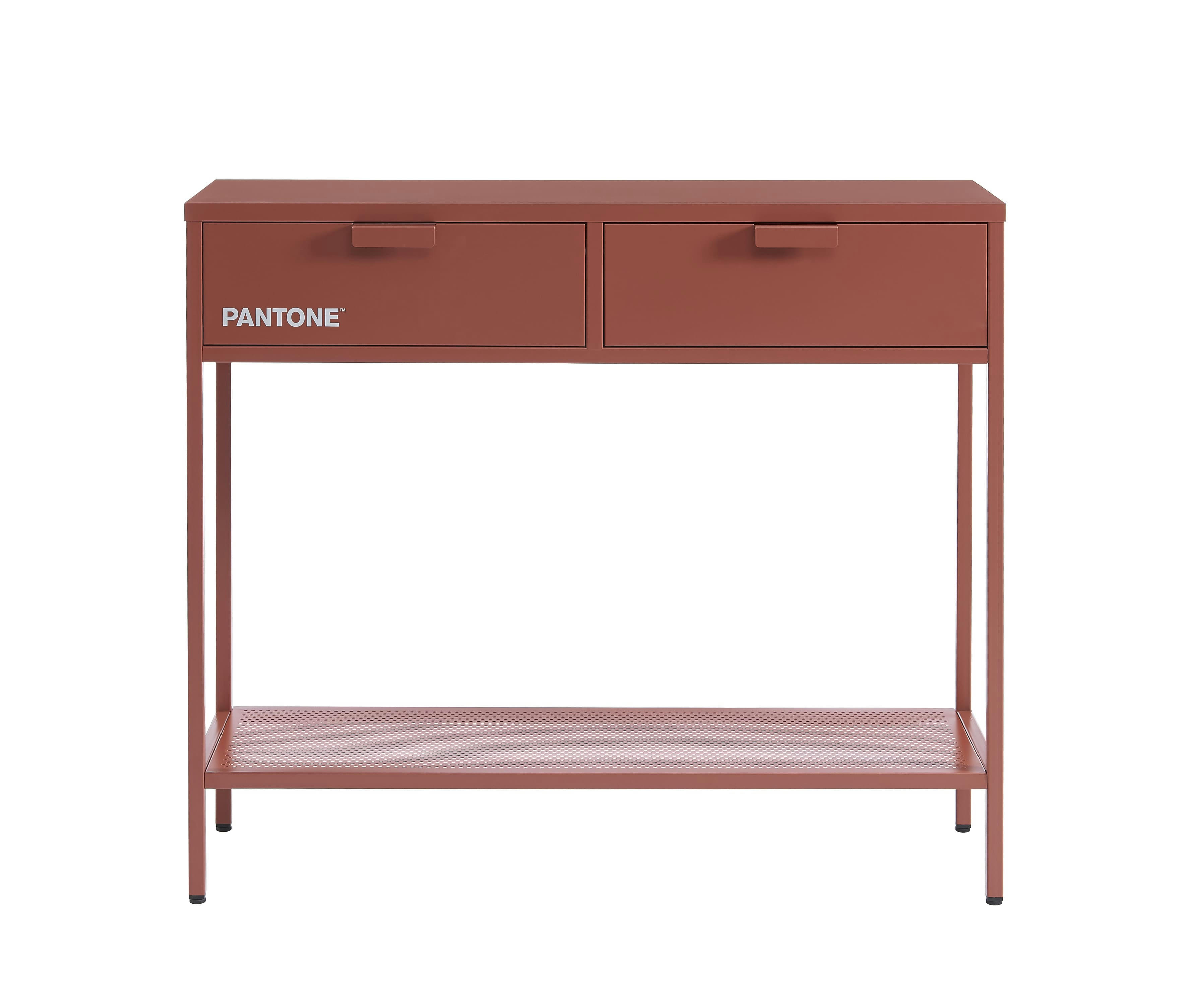 PANTONE - Console   métal terracotta 100cm