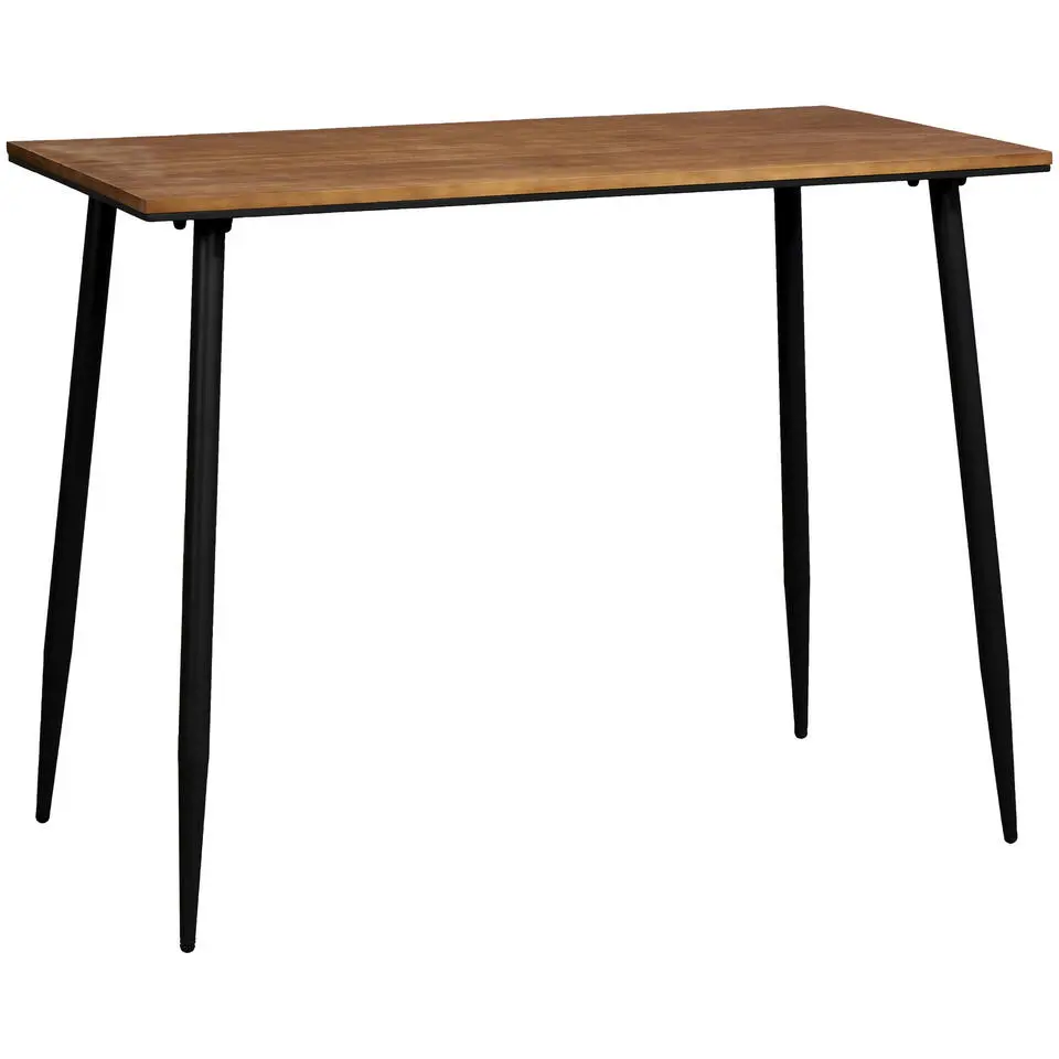 Bartafel Milo - zwart/naturel - 92x120x70 cm