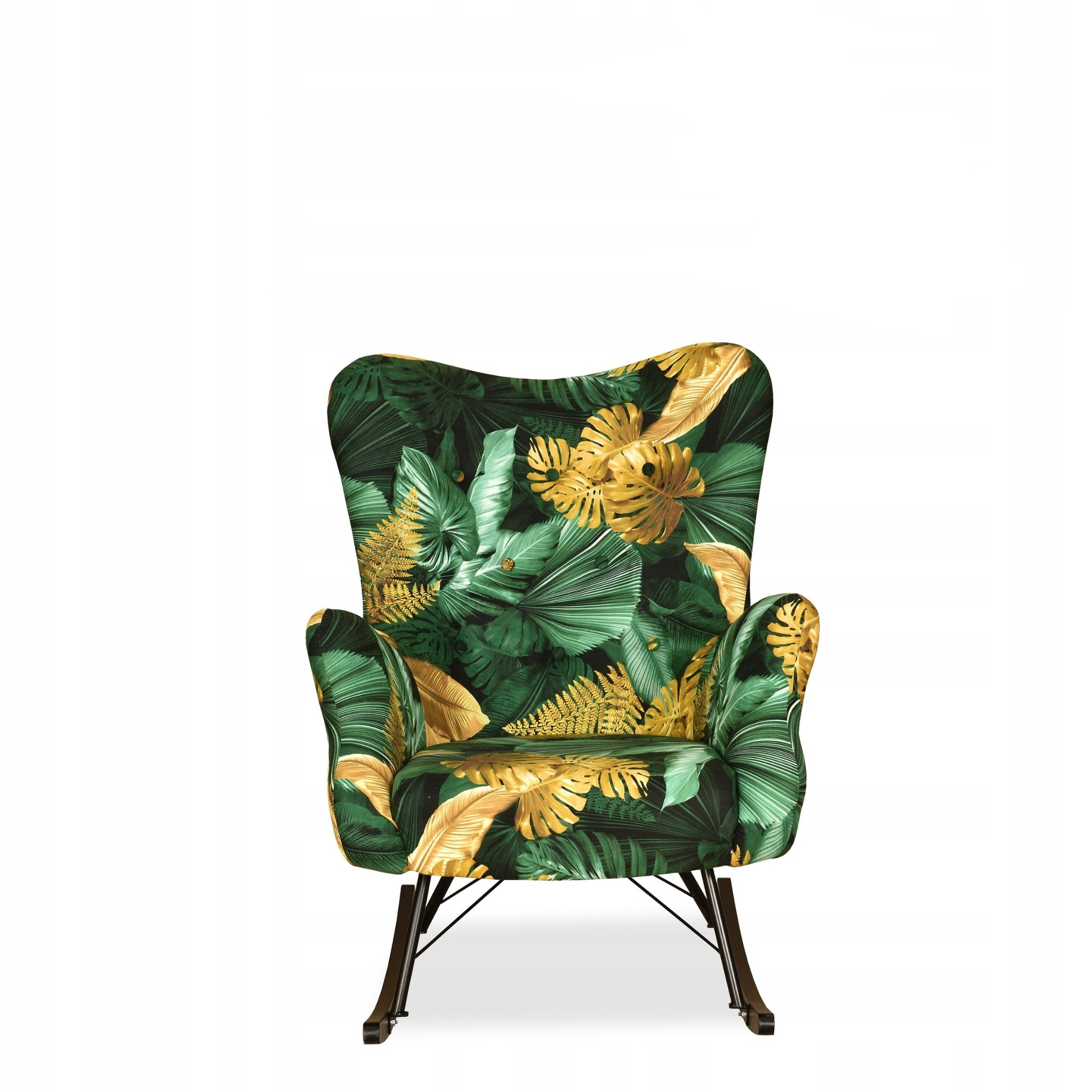 Fotel bujany uszak skandynawski Luna Print