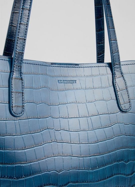 Lara Navy Classic Tote Bag