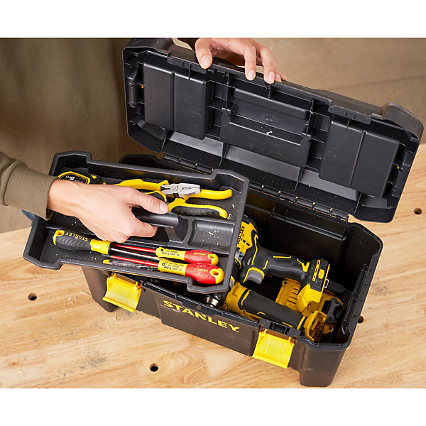 Caisse à outils vide cadenassable plastique Stanley 50 cm