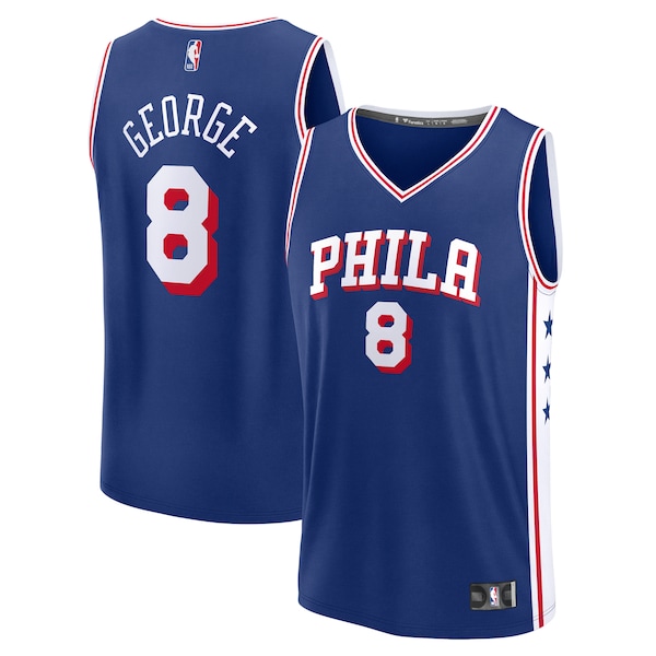 Paul George Philadelphia 76ers  Youth Fast Break Replica Player Jersey - Icon Edition - Royal