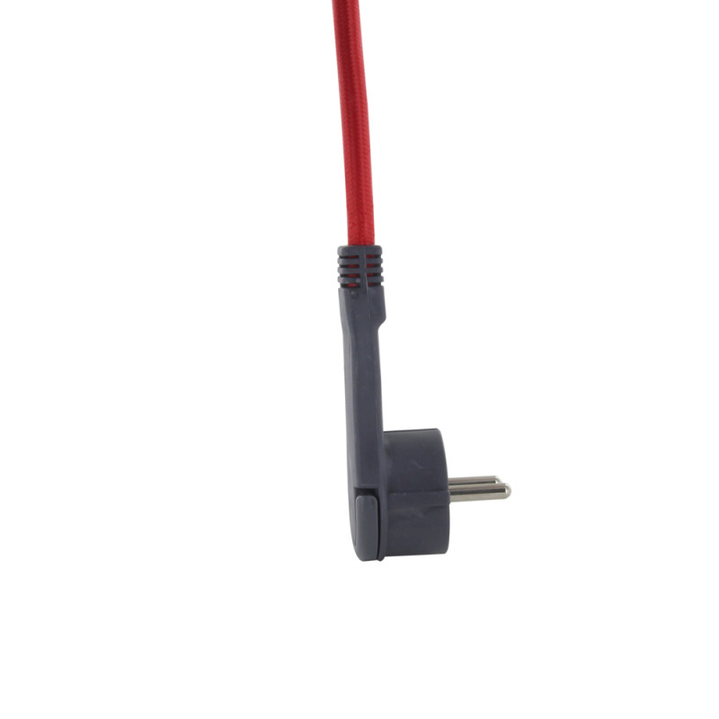 Multiprise 5 prises 2 USB avec interrupteur gris et rouge 1,5 m CHACON