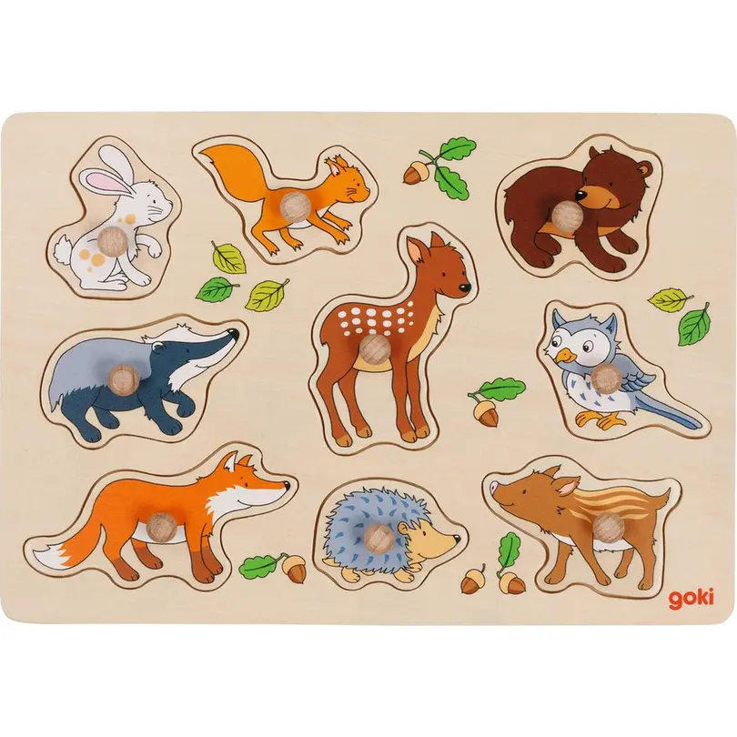 Puzzle 9-teilig Waldtiere