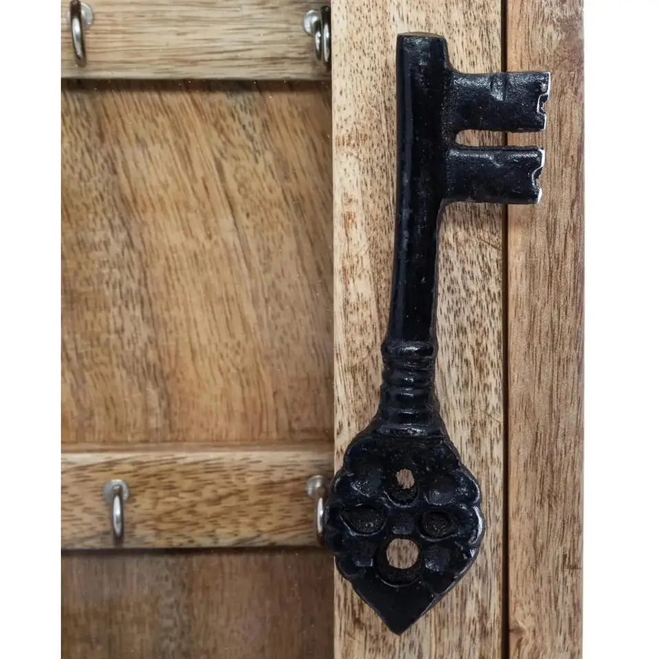 Atmosphera Sleutelkastje - mango hout - 39 cm - 10 sleutels